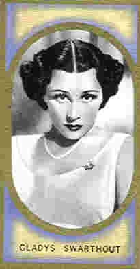 Gladys Swarthout Carreras Cigarette Card